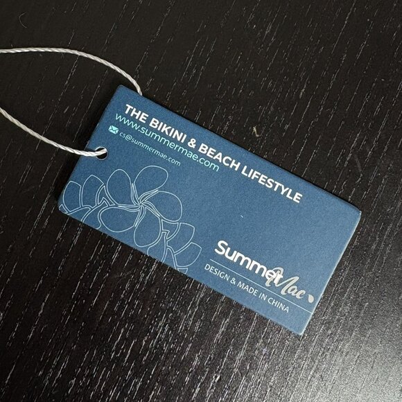 SUMMER MAE Womens M Ruffled Smocked Bandeau Maternity Swimsuit Top Orange NEW - Picture 5 of 7